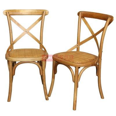 【百伽】 美式鄉(xiāng)村風格餐椅 藤椅 實木椅 彰圖片,外觀圖,細節(jié)圖 -國美在線